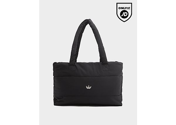 adidas Originals Quilted Nylon Metallic Trefoil Tote Bag black