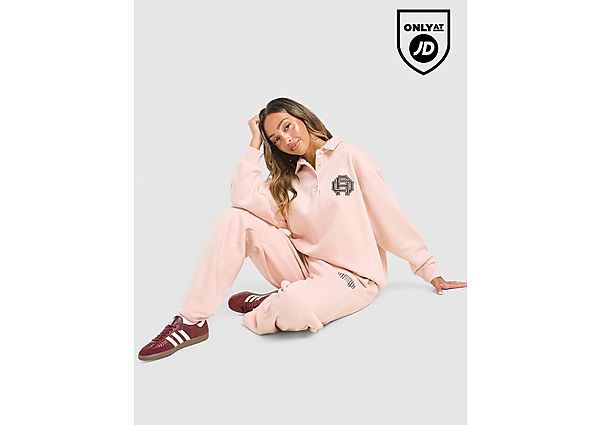 adidas Originals Emblem Collar Sweatshirt pink