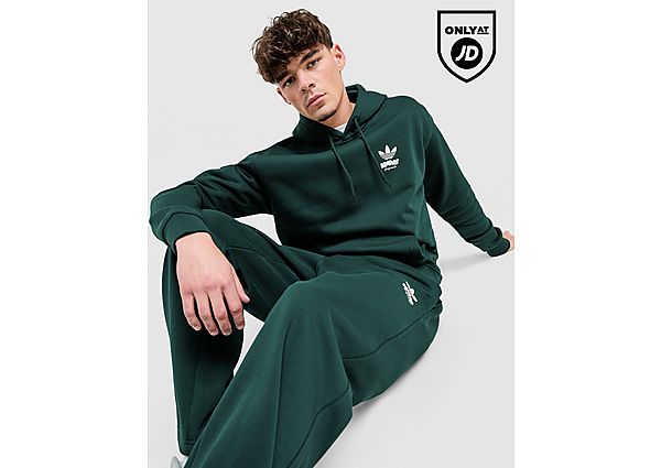 adidas Originals Trefoil Bubble Oversized Hoodie green