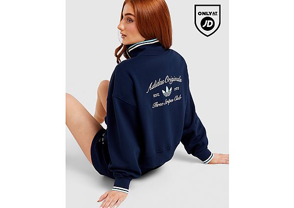 adidas Originals Leisure Club Full Zip Track Top blue
