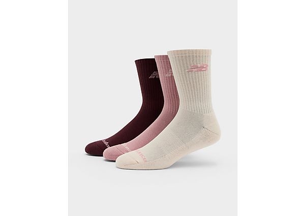 New Balance 3-Pack Mid Socks pink
