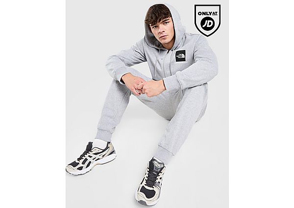 The North Face Fine Box Full Zip Hoodie grey