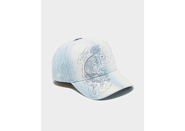 Ed Hardy Dragon Washed Denim Cap blue